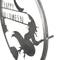 17" Silver Flying Witch Happy Halloween Wall Sign